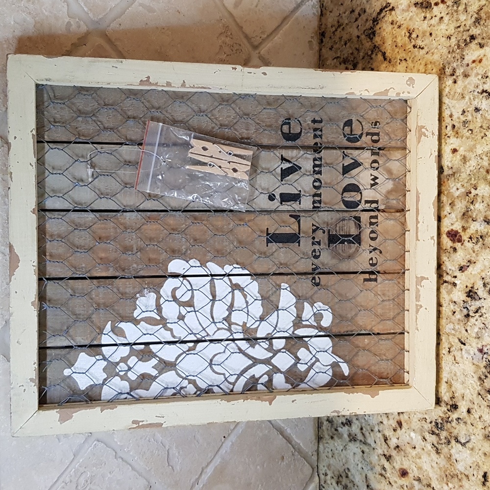 Rustic message board